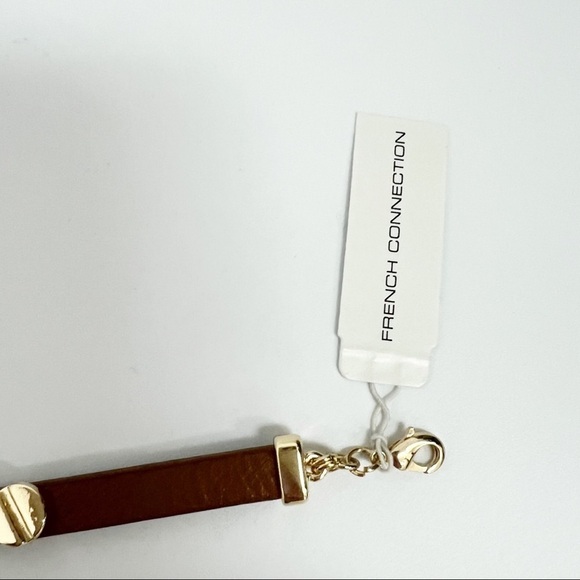 French Connection Leather double Wrap Bracelet NWT - Picture 5 of 7